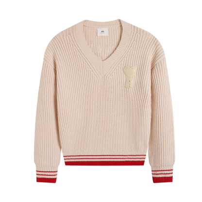 AMI PARIS Cotton and wool sweater