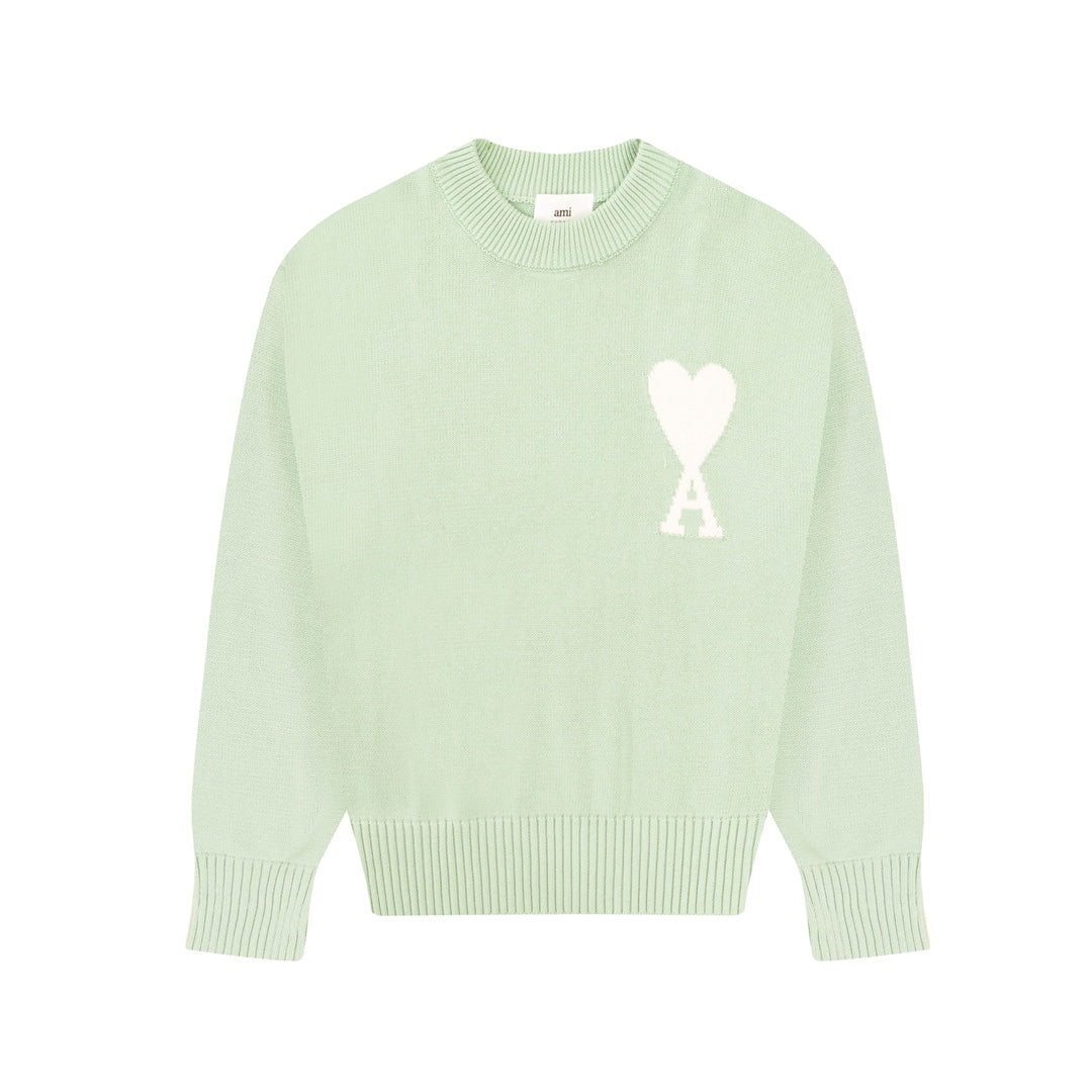 AMI PARIS Cotton and wool sweater