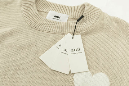 AMI PARIS Cotton and wool sweater