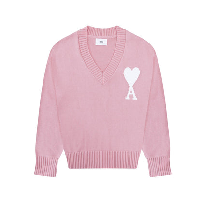 AMI PARIS Cotton and wool sweater