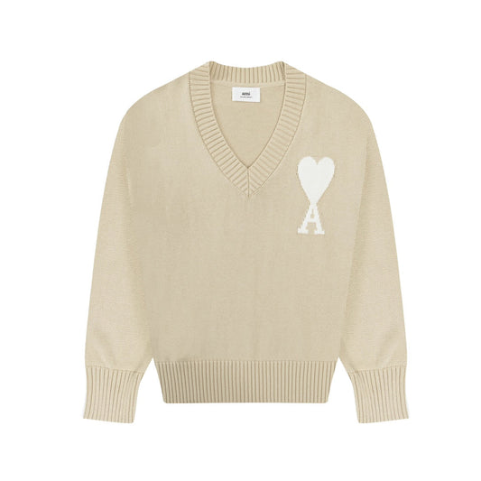 AMI PARIS Cotton and wool sweater