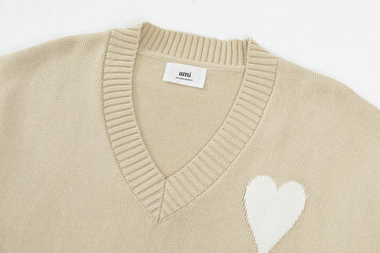 AMI PARIS Cotton and wool sweater