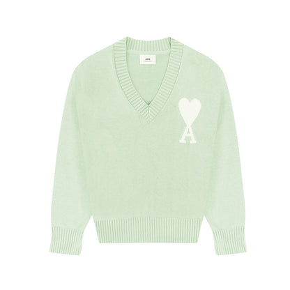 AMI PARIS Cotton and wool sweater
