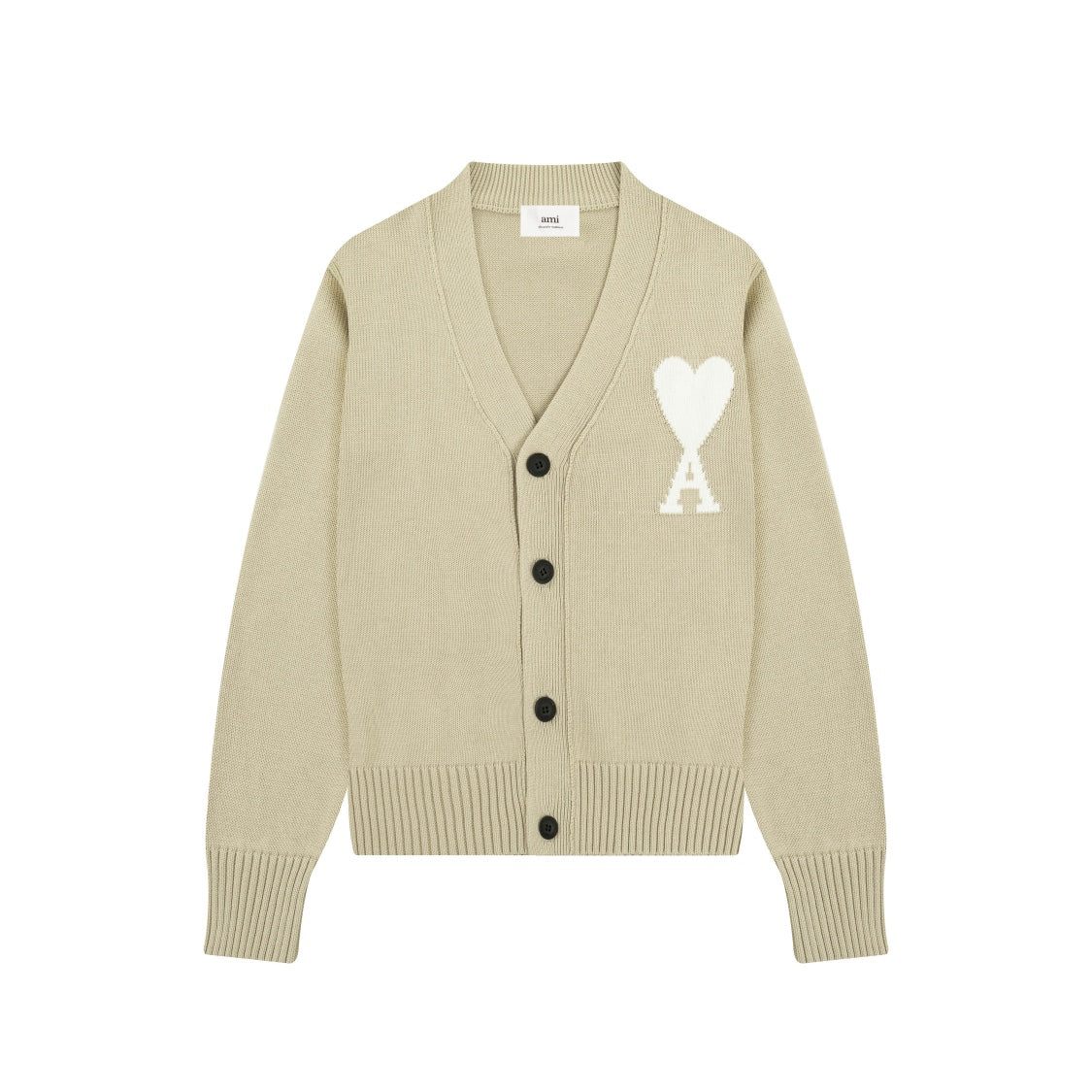 AMI PARIS Cotton and wool sweater