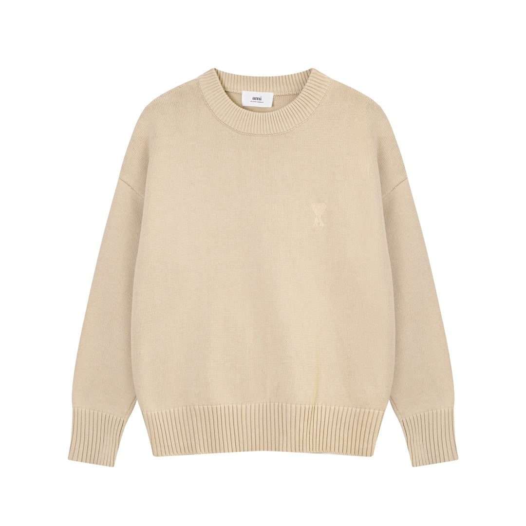AMI PARIS Cotton and wool sweater