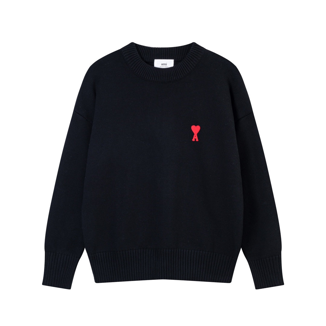 AMI PARIS Cotton and wool sweater