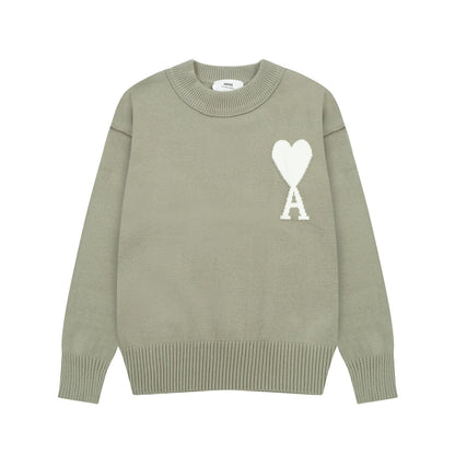 AMI PARIS Cotton and wool sweater
