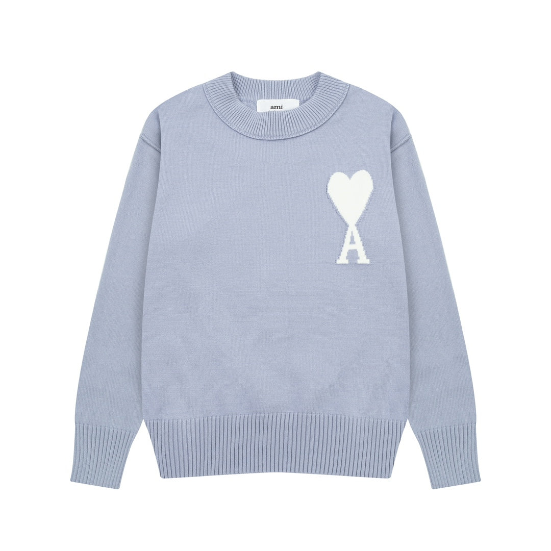 AMI PARIS Cotton and wool sweater