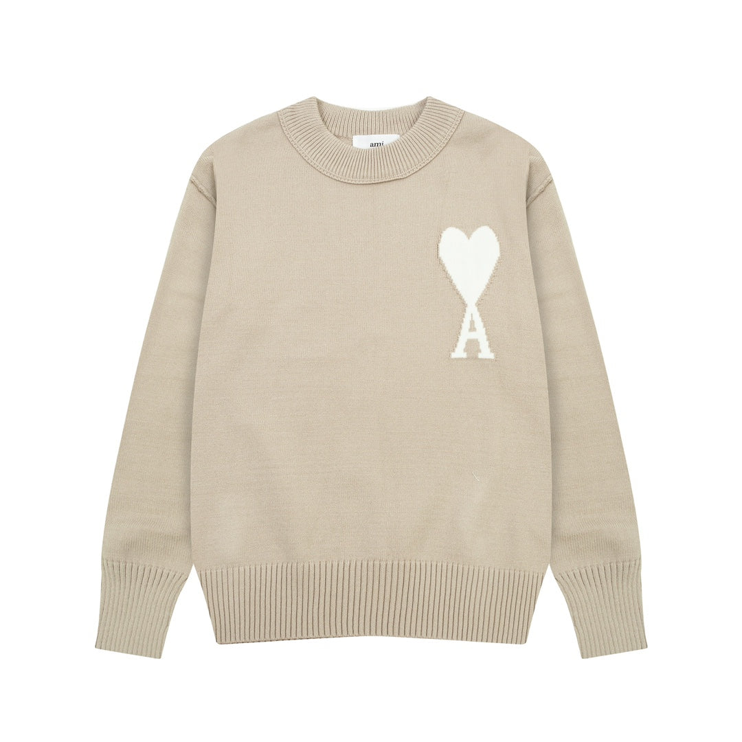 AMI PARIS Cotton and wool sweater