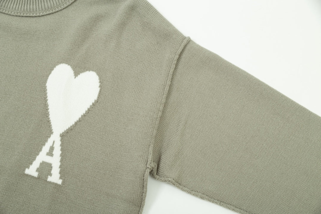 AMI PARIS Cotton and wool sweater