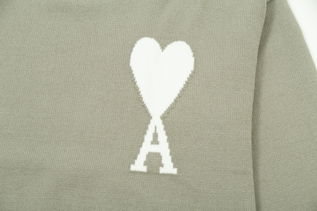 AMI PARIS Cotton and wool sweater