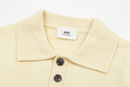 AMI PARIS Cotton and wool sweater