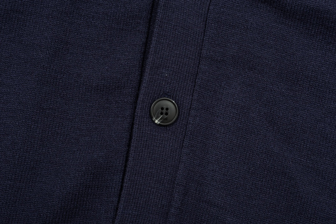 AMI PARIS Cotton and wool cardigan