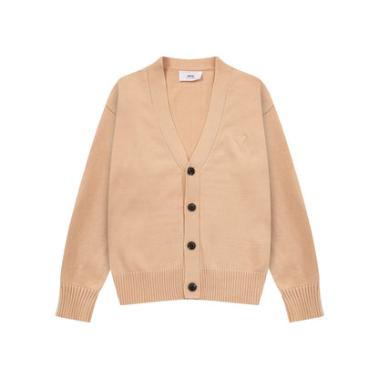 AMI PARIS Cotton and wool cardigan