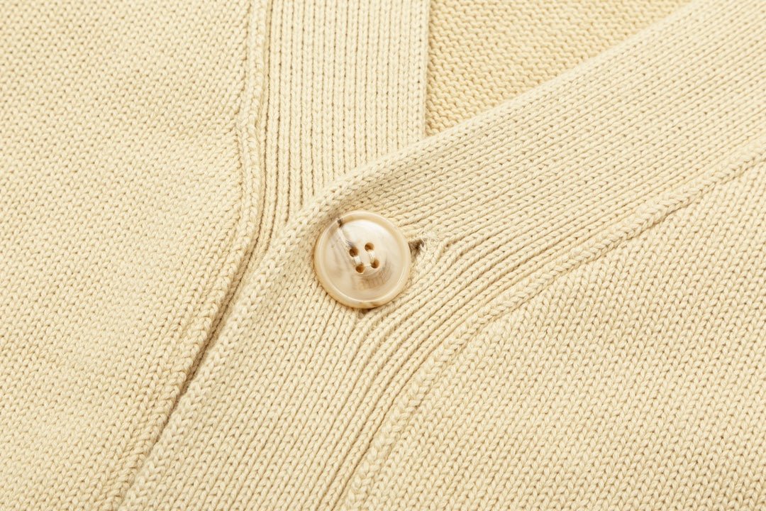 AMI PARIS Cotton and wool cardigan