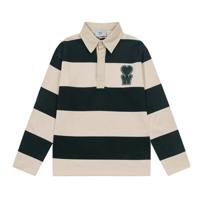 AMI PARIS Polo Collar Sweatshirt