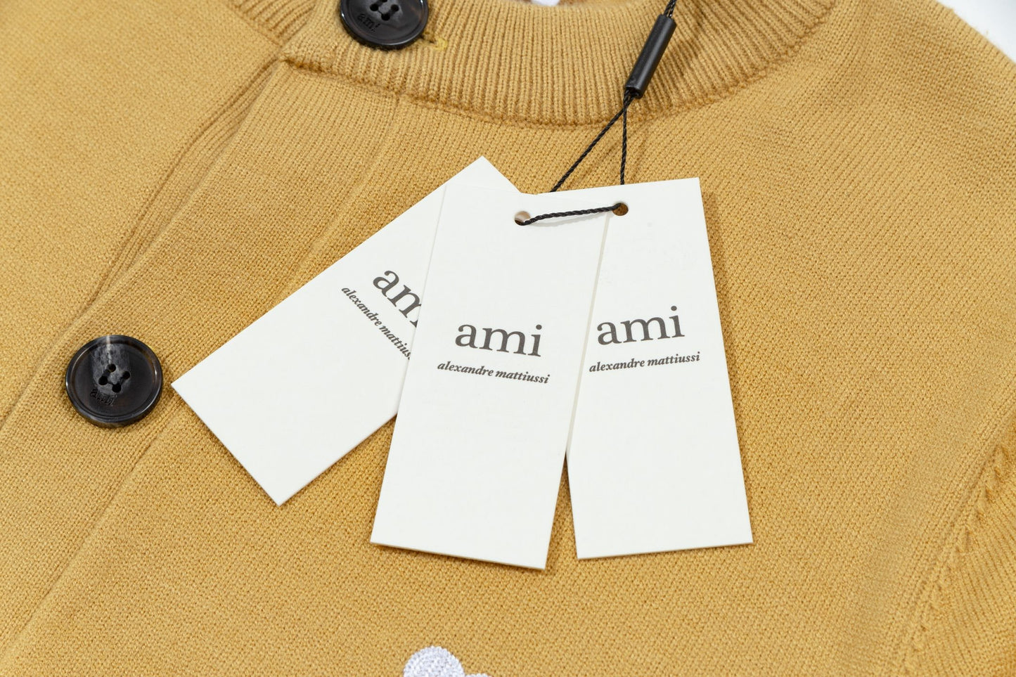 AMI PARIS Cotton and wool sweater