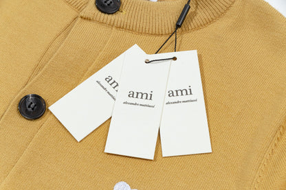 AMI PARIS Cotton and wool sweater