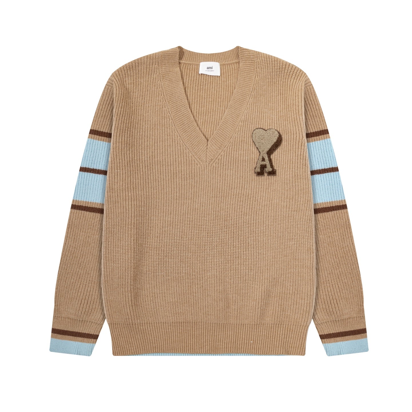 AMI PARIS Cotton and wool sweater