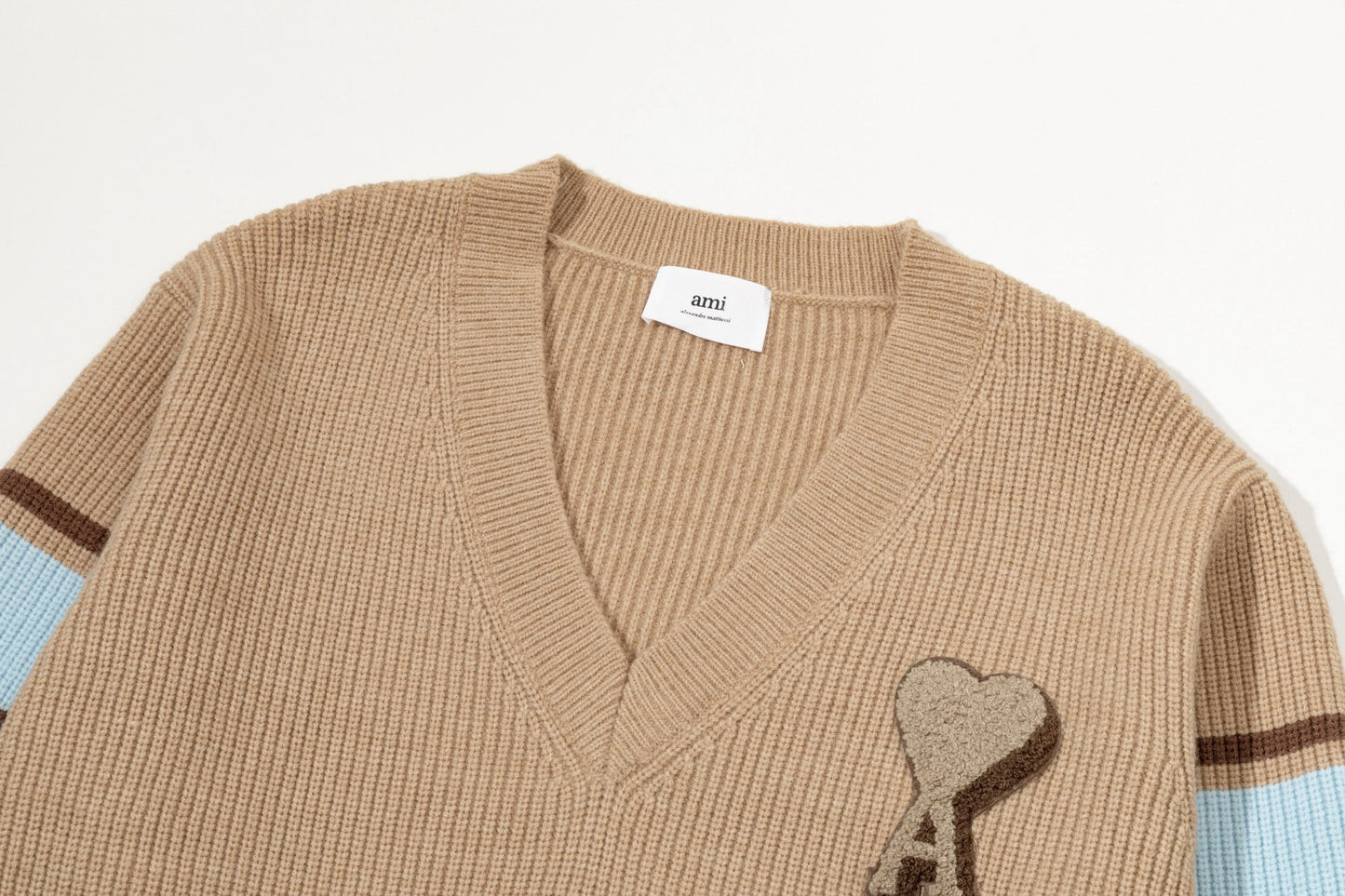 AMI PARIS Cotton and wool sweater