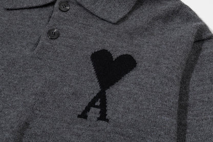 AMI PARIS Cotton and wool sweater