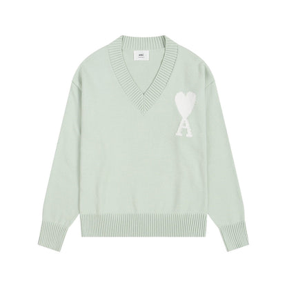 AMI PARIS Cotton and wool sweater