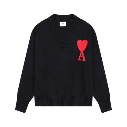 AMI PARIS Cotton and wool sweater