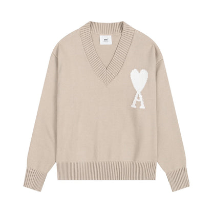AMI PARIS Cotton and wool sweater