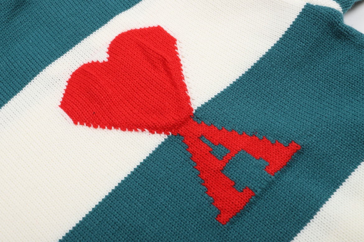 AMI PARIS Cotton and wool sweater