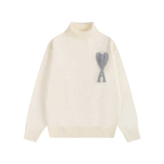AMI PARIS Cotton and wool sweater
