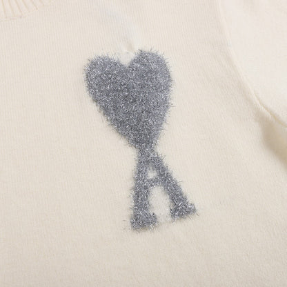 AMI PARIS Cotton and wool sweater