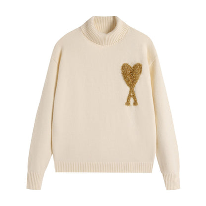 AMI PARIS Cotton and wool sweater