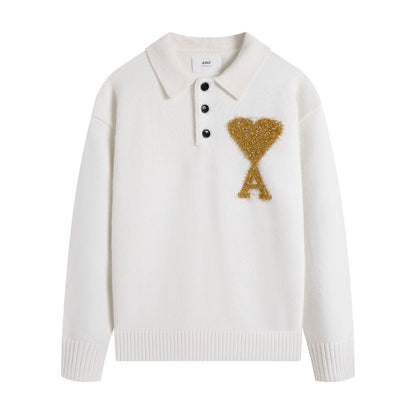 AMI PARIS Cotton and wool sweater