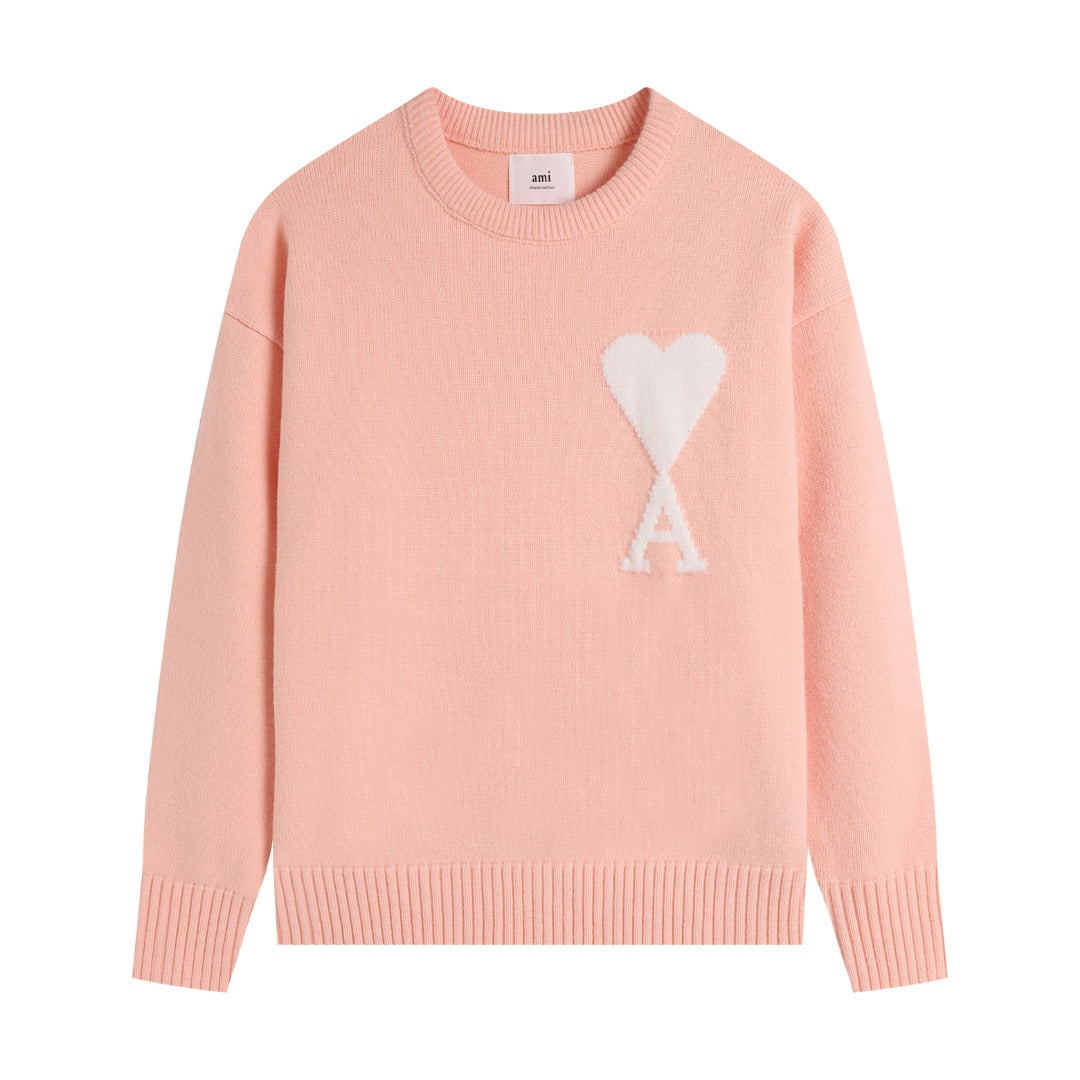 AMI PARIS Cotton and wool sweater