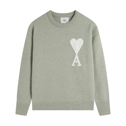 AMI PARIS Cotton and wool sweater