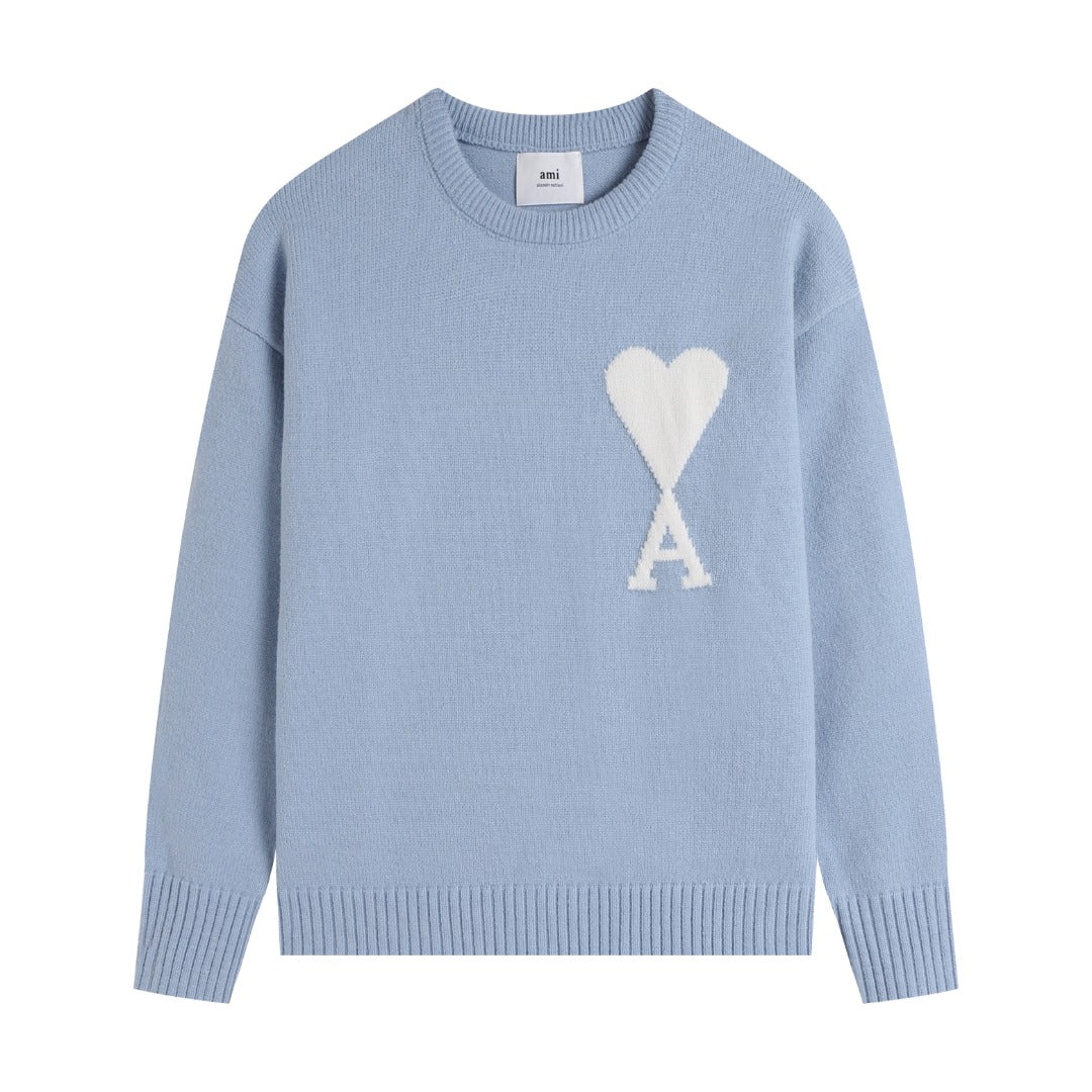 AMI PARIS Cotton and wool sweater