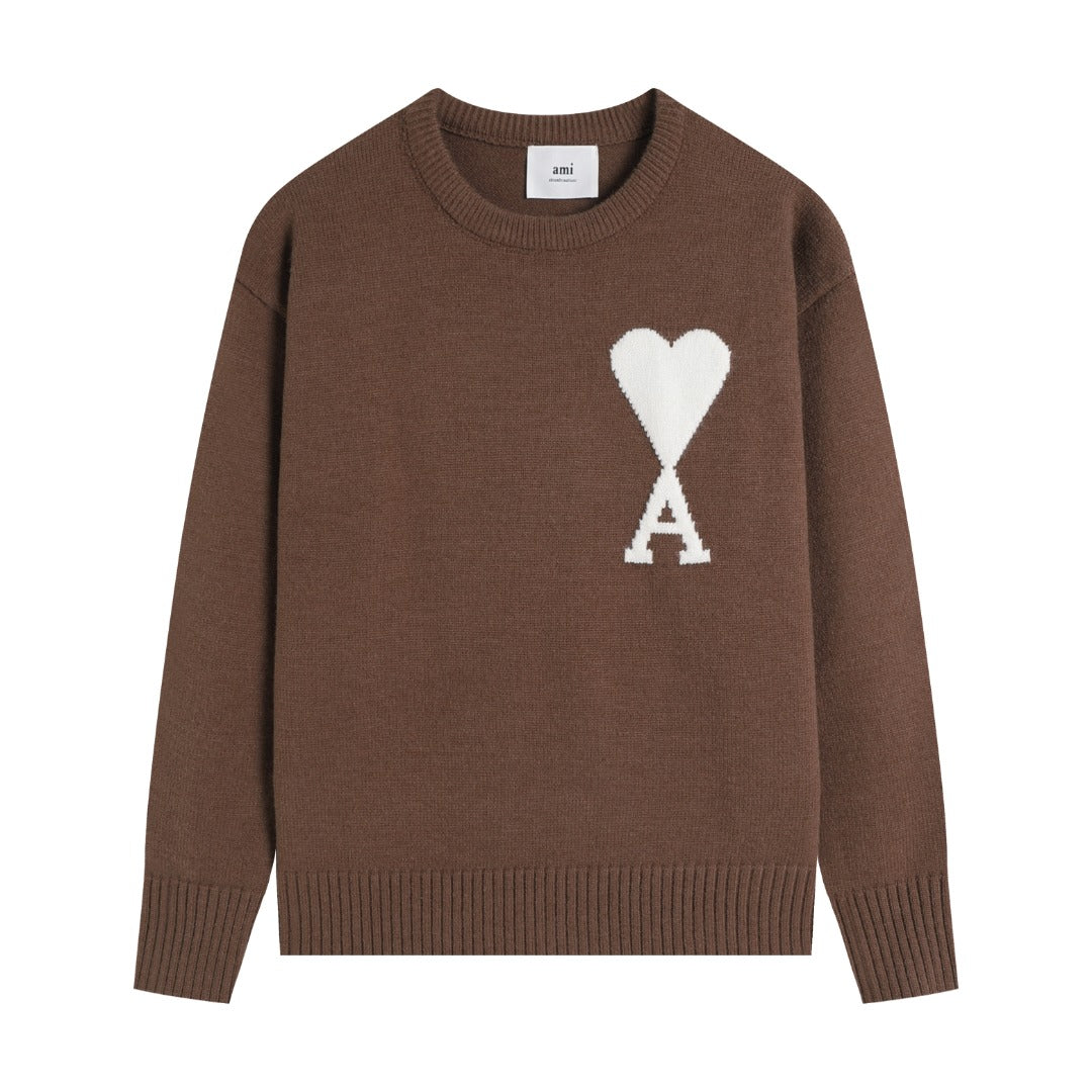 AMI PARIS Cotton and wool sweater