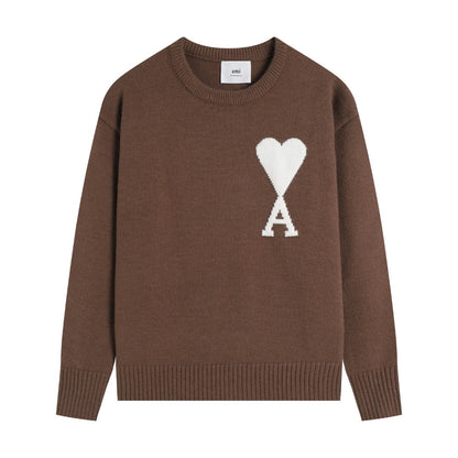 AMI PARIS Cotton and wool sweater