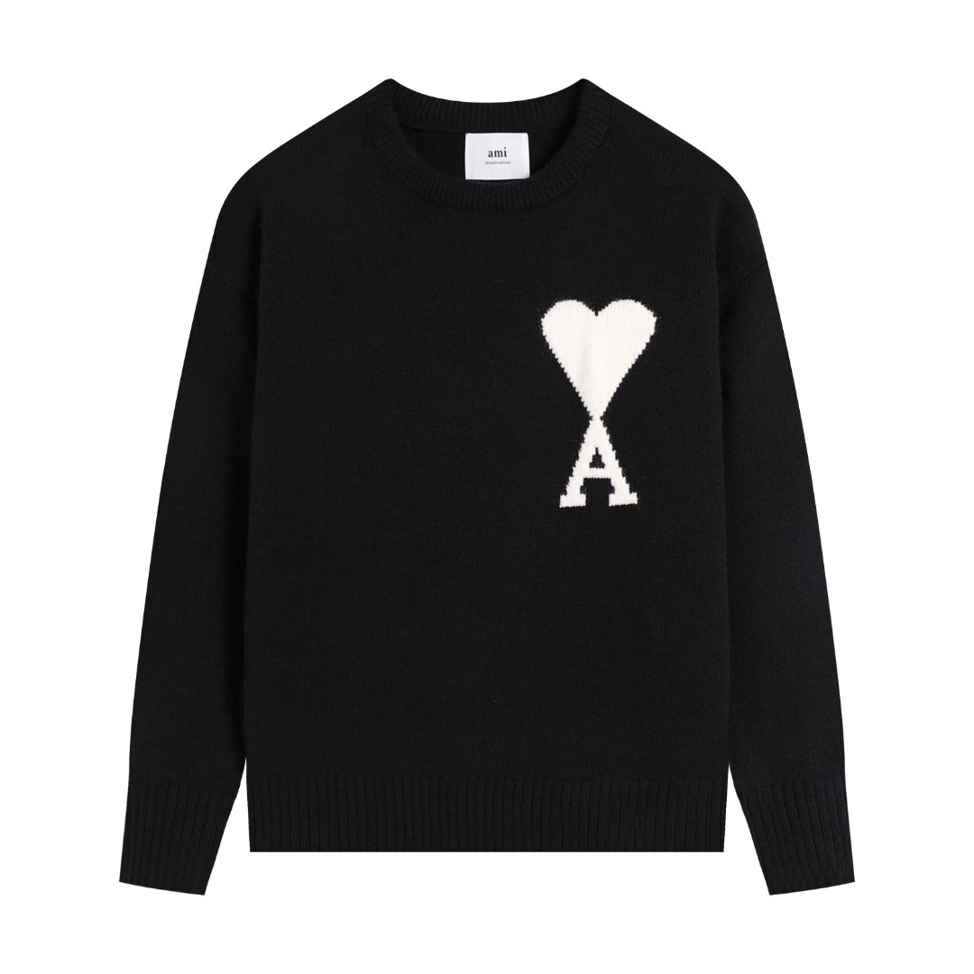 AMI PARIS Cotton and wool sweater