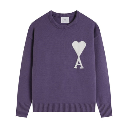 AMI PARIS Cotton and wool sweater